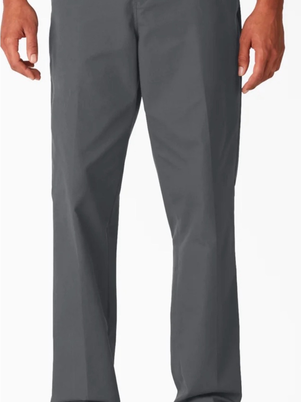 Dickies Men's Gray Straight Chinos